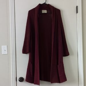 Lucky Brand Maroon Knit Sweater